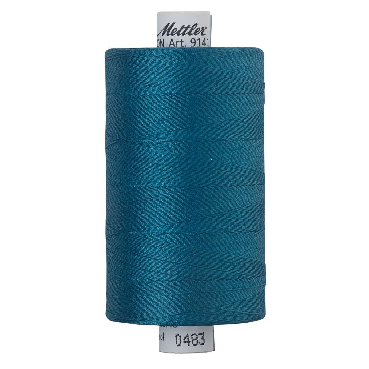Mettler Silk Finish cotton quilting thread 40wt reel Dark Turquoise 0483