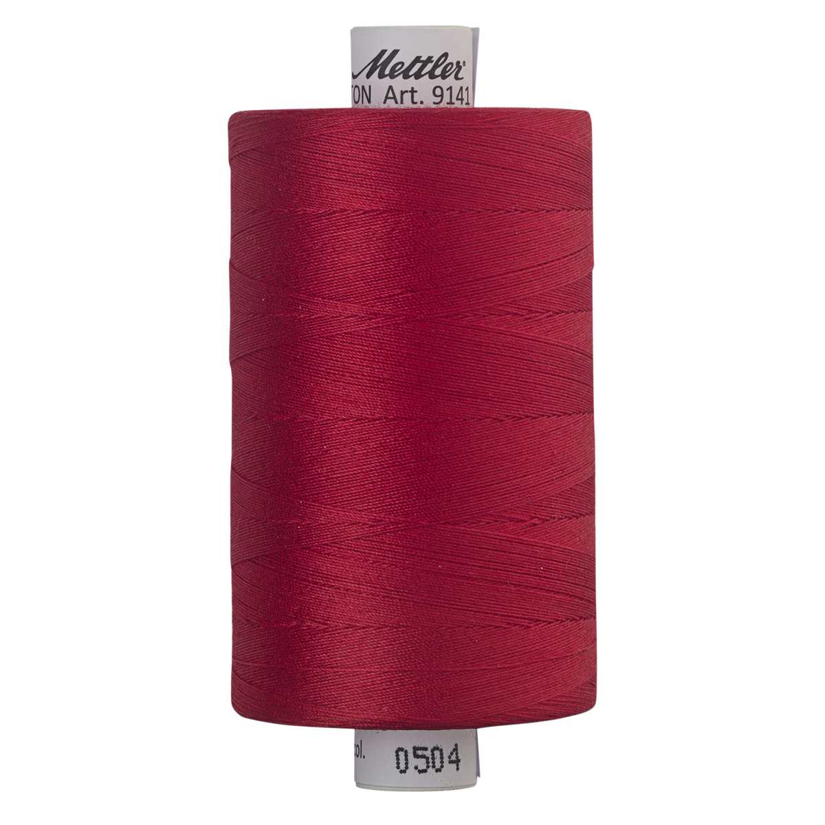 Mettler Silk Finish cotton quilting thread 40wt reel Country Red 0504