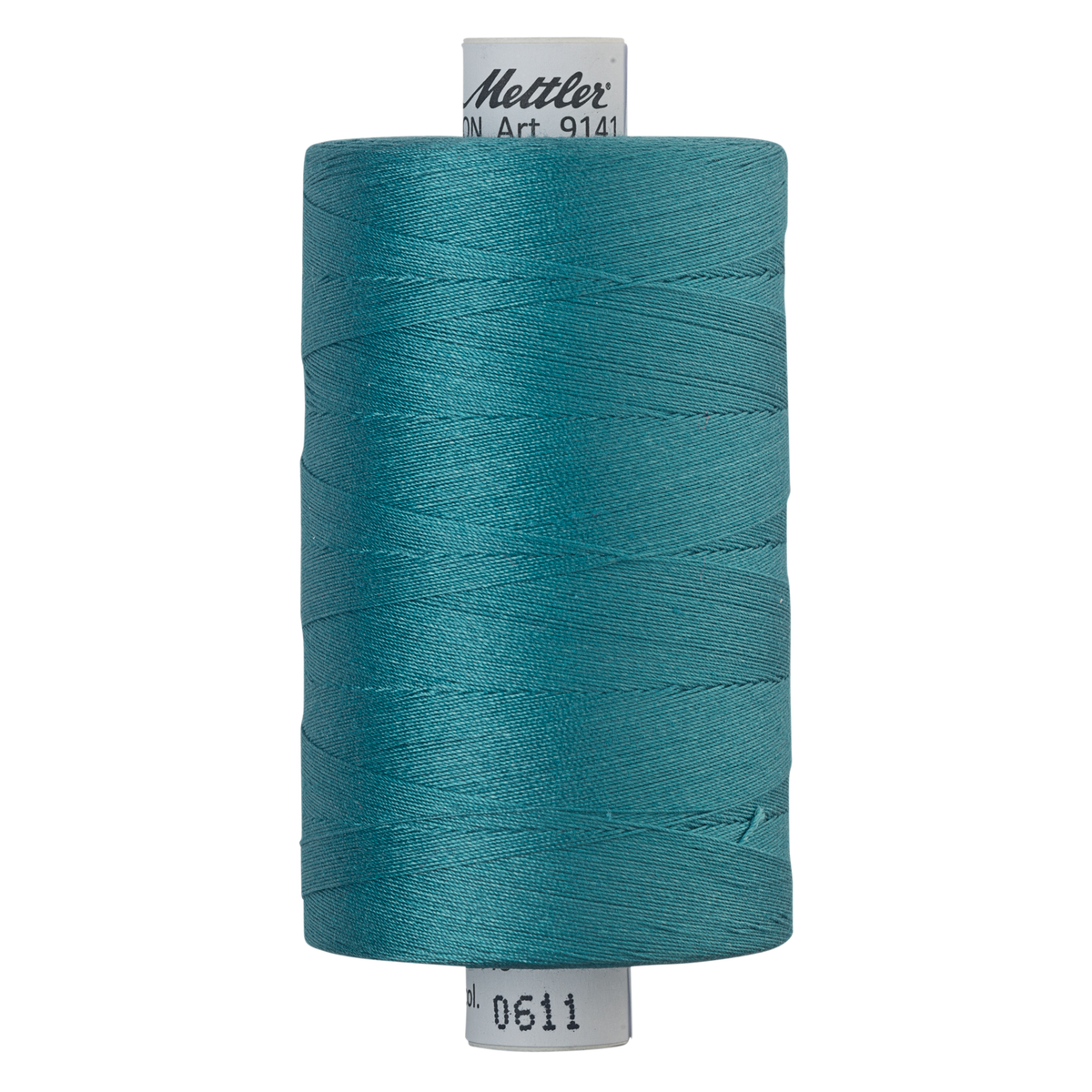 Mettler Silk Finish cotton quilting thread 40wt reel Blue-green Opal 0611