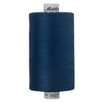 Mettler Silk Finish cotton quilting thread 40wt reel Night Blue 0823