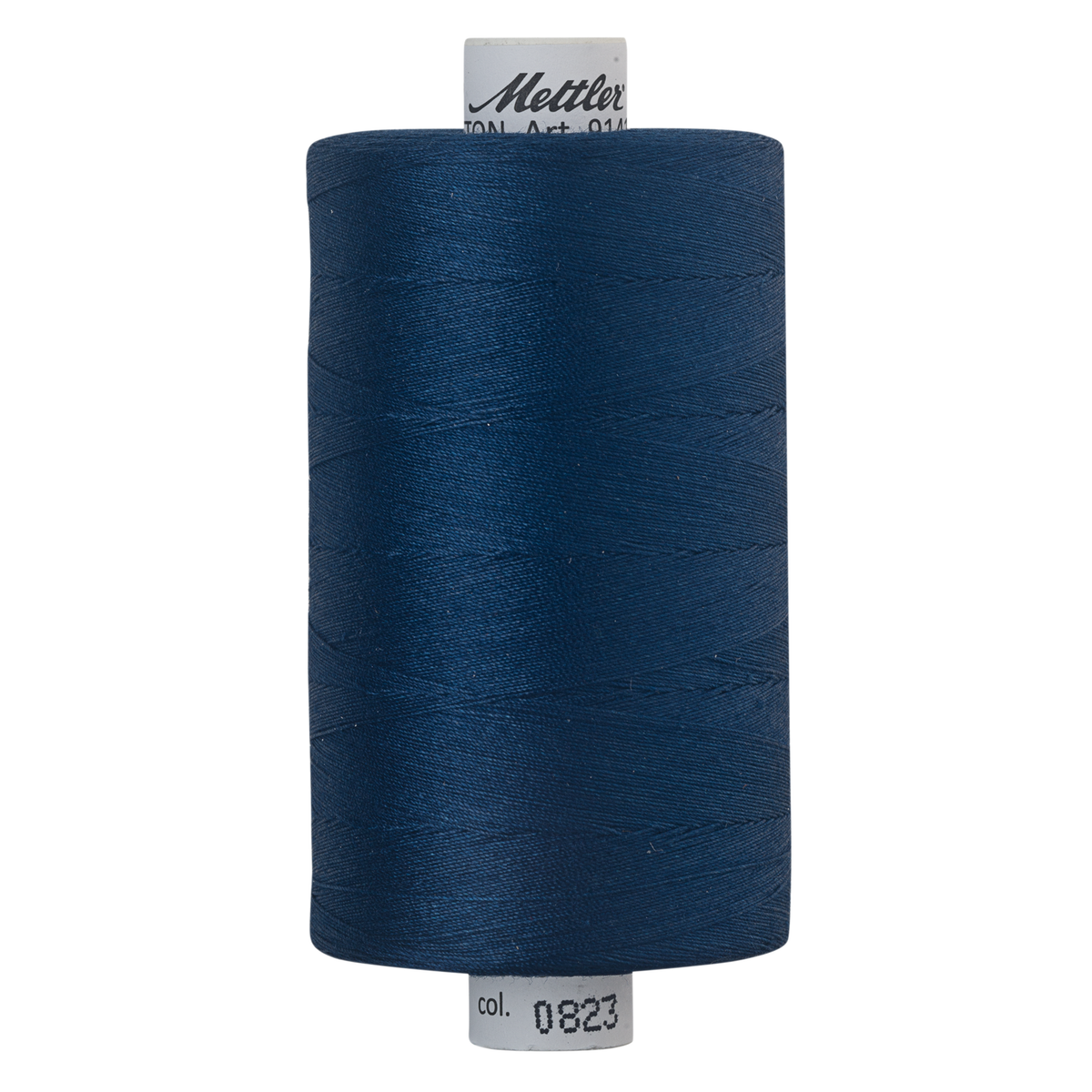 Mettler Silk Finish cotton quilting thread 40wt reel Night Blue 0823