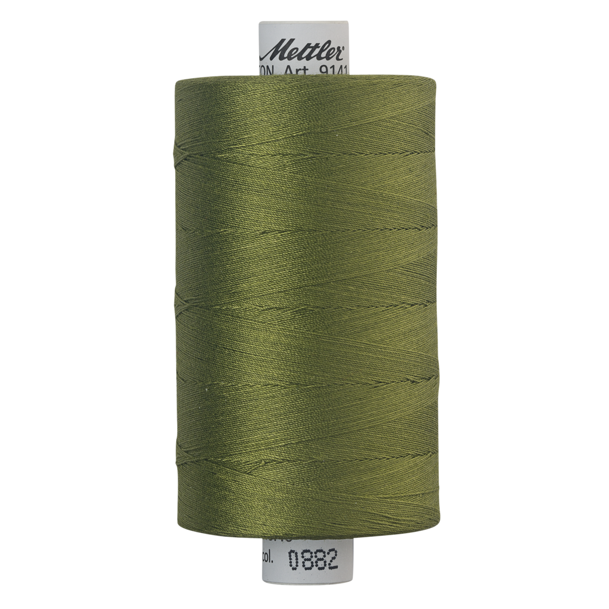 Mettler Silk Finish cotton quilting thread 40wt reel Moss Green 0882