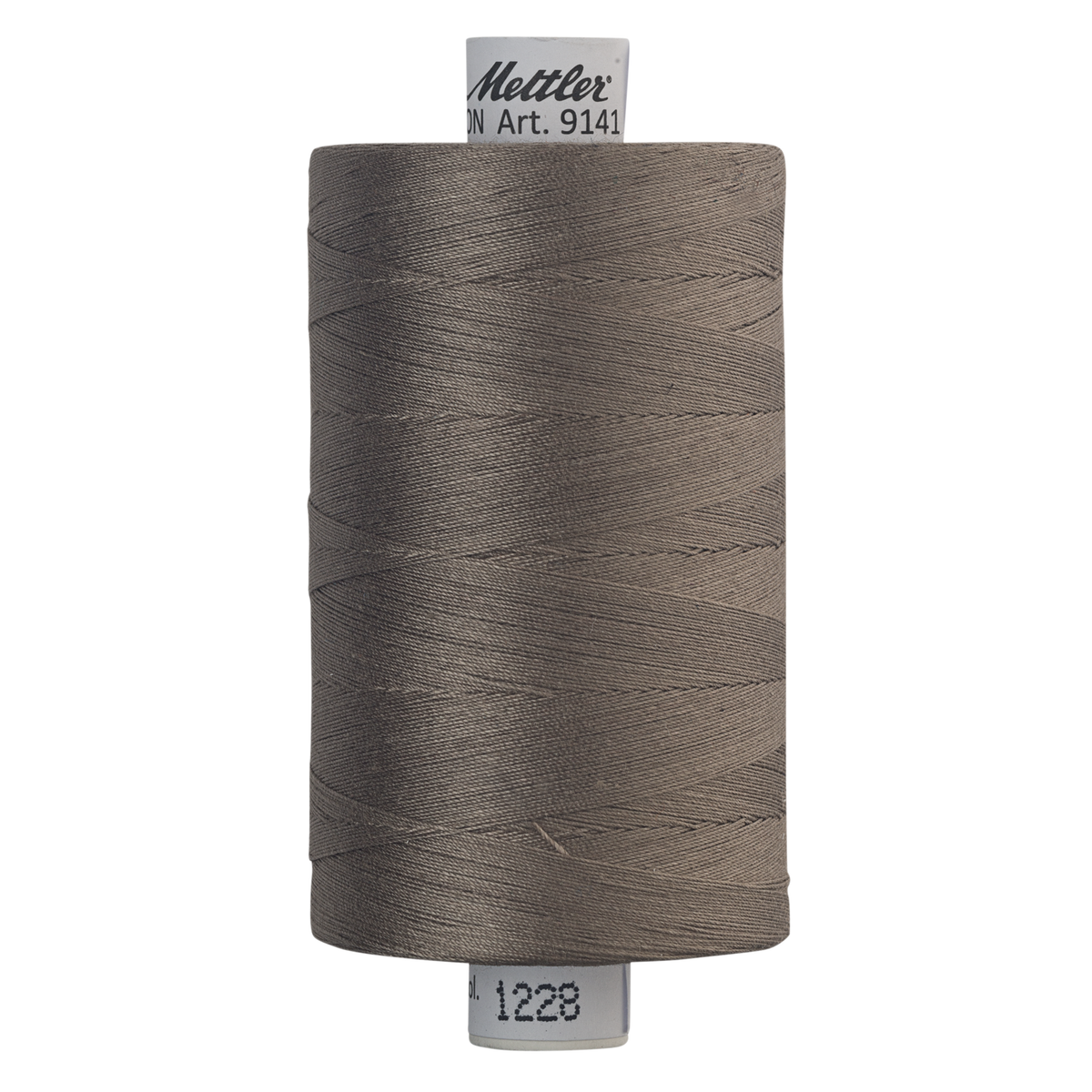 Mettler Silk Finish cotton quilting thread 40wt reel Khaki 1228