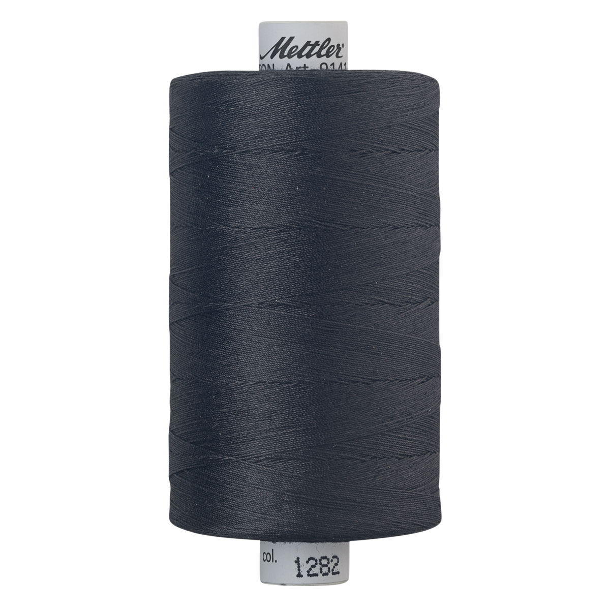 Mettler Silk Finish cotton quilting thread 40wt reel Charcoal 1282