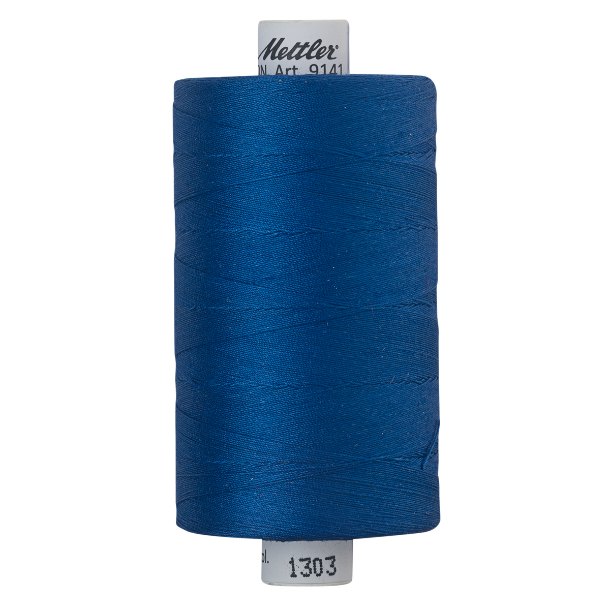 Mettler Silk Finish cotton quilting thread 40wt reel Royal Blue 1303