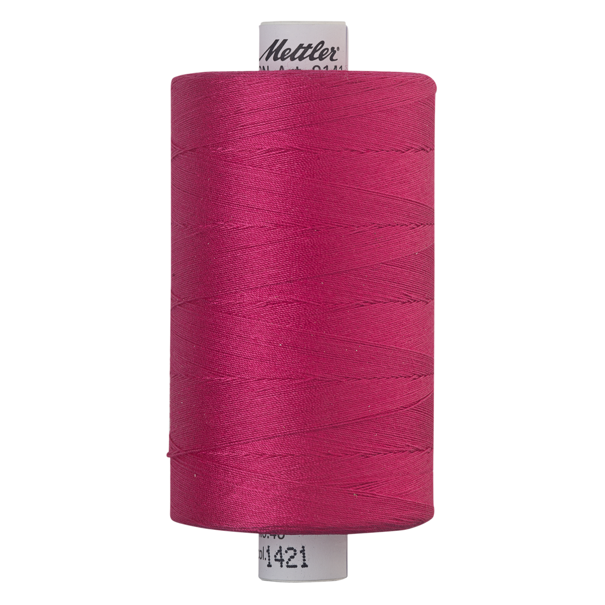 Mettler Silk Finish cotton quilting thread 40wt reel Fuschia 1421