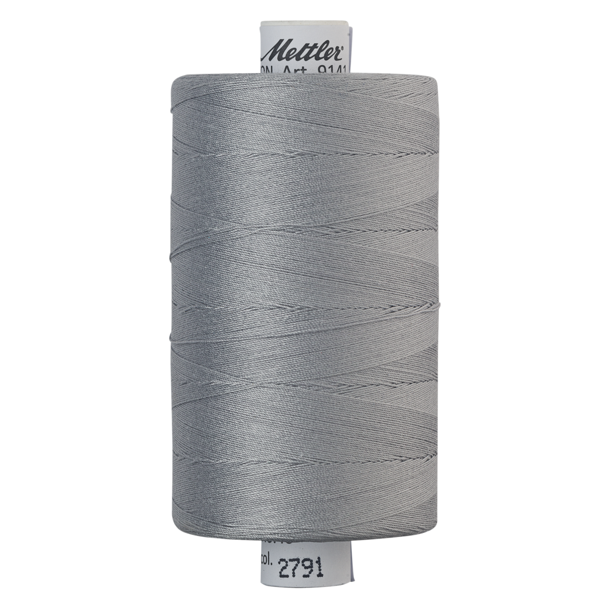 Mettler Silk Finish cotton quilting thread 40wt reel Ash 2791