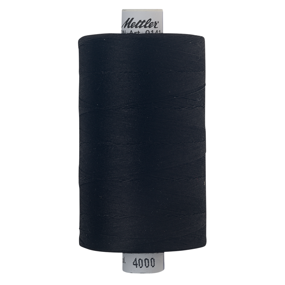 Mettler Silk Finish cotton quilting thread 40wt reel Black 4000