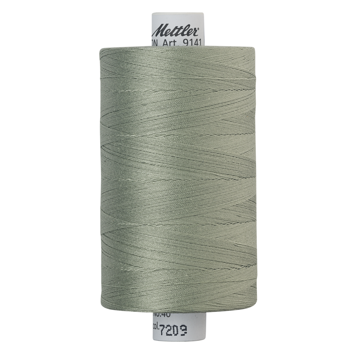 Mettler Silk Finish cotton quilting thread 40wt reel Light Matcha 7209
