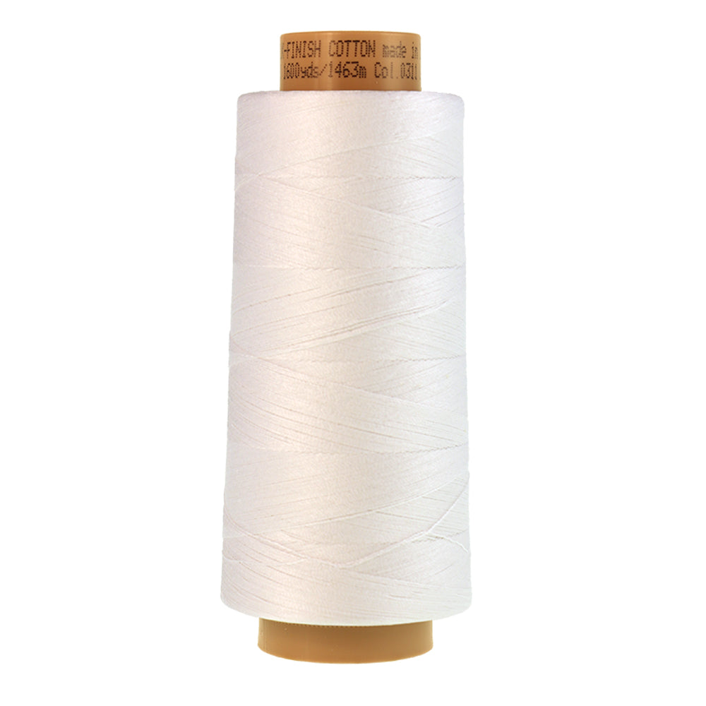 Mettler sewing thread spool in White (2000) - 40wt 1463m