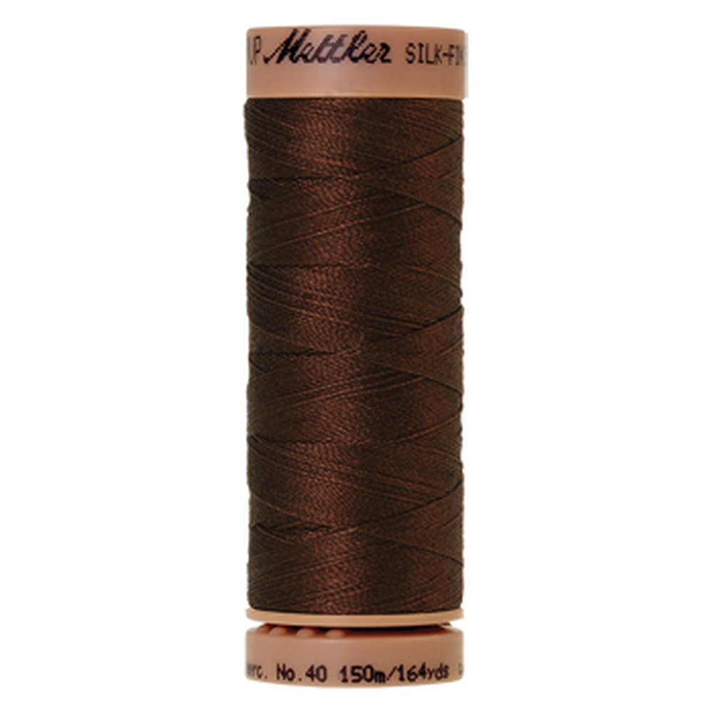 Mettler sewing thread spool in Friar Brown (0173) - 40wt 150m