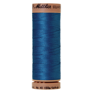 Mettler sewing thread spool in Mediterranian Blue (0339) - 40wt 150m