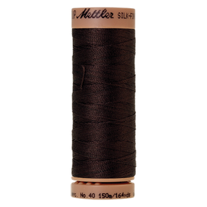 Mettler sewing thread spool in Very Dark Brown (1002) - 40wt 150m