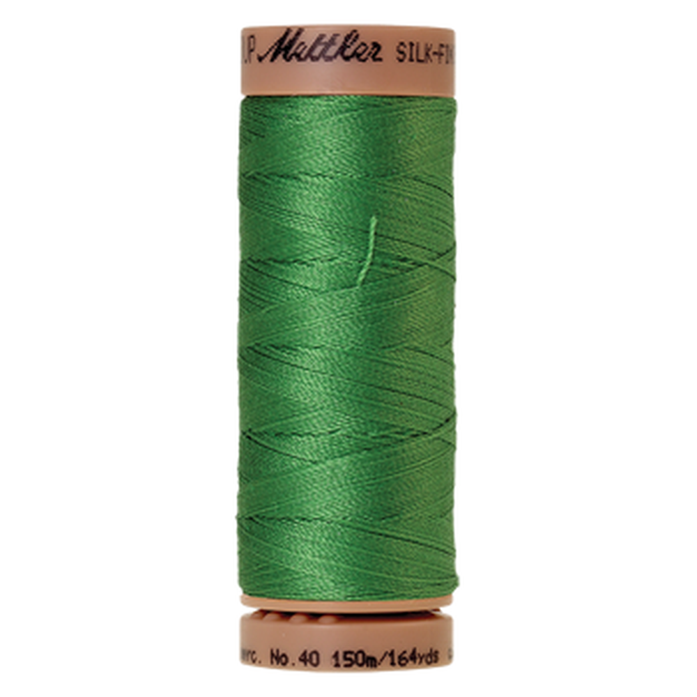 Mettler sewing thread spool in Vibrant Green (1314) - 40wt 150m