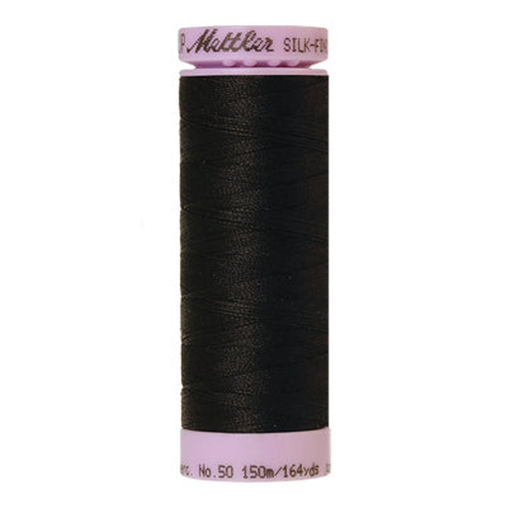 Mettler sewing thread spool in Black (4000) - 50wt 150m