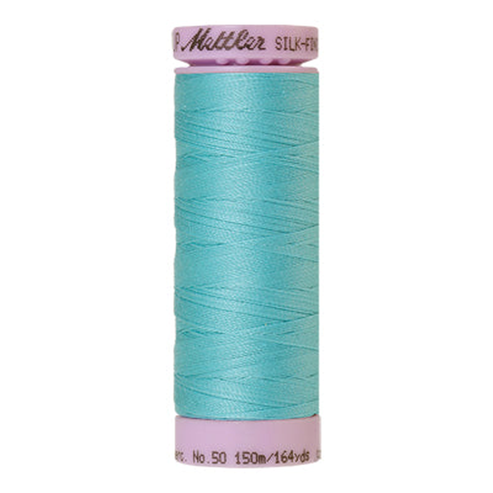 Mettler sewing thread spool in Blue Curacao (2792) - 50wt 150m