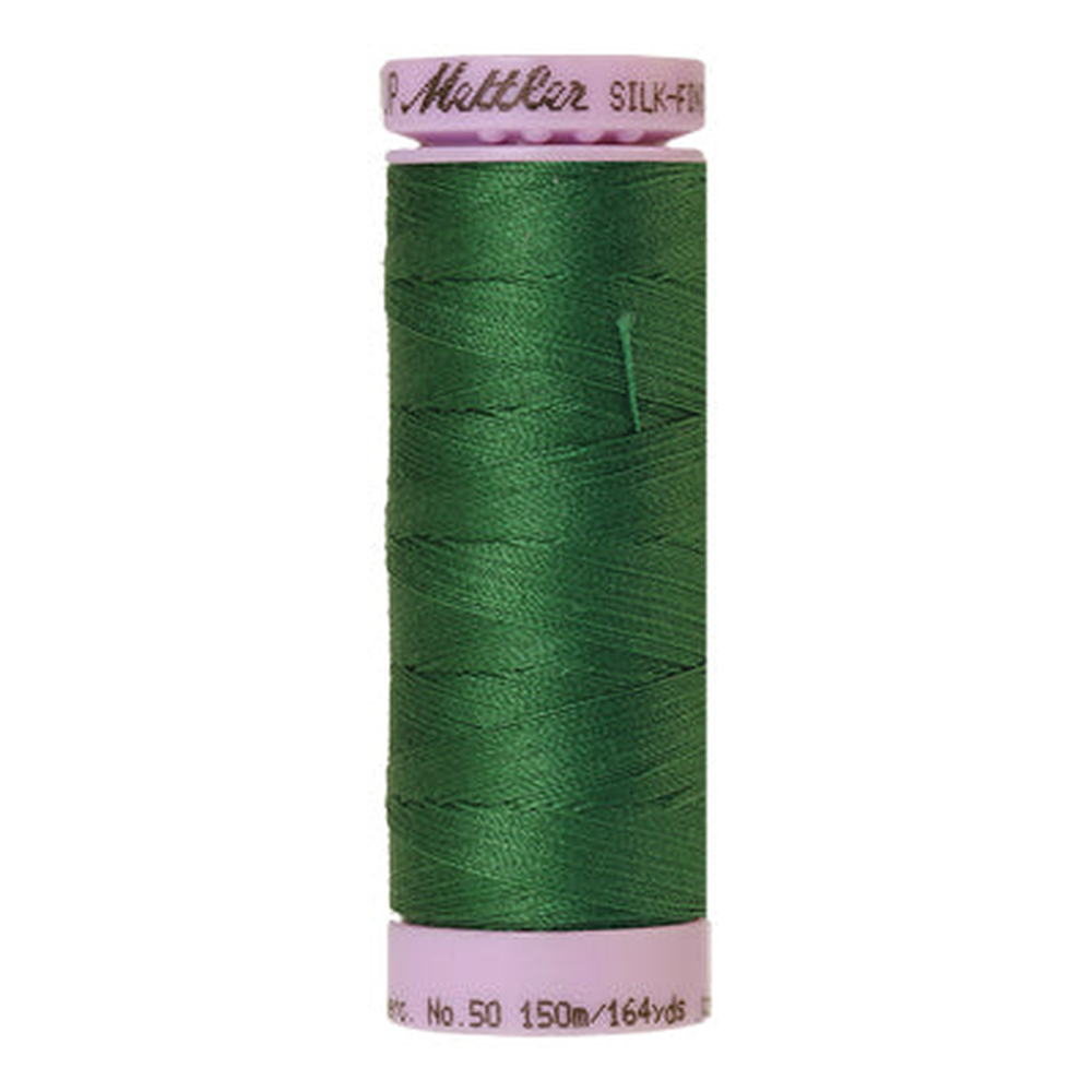 Mettler sewing thread spool in Bright Green (1097) - 50wt 150m
