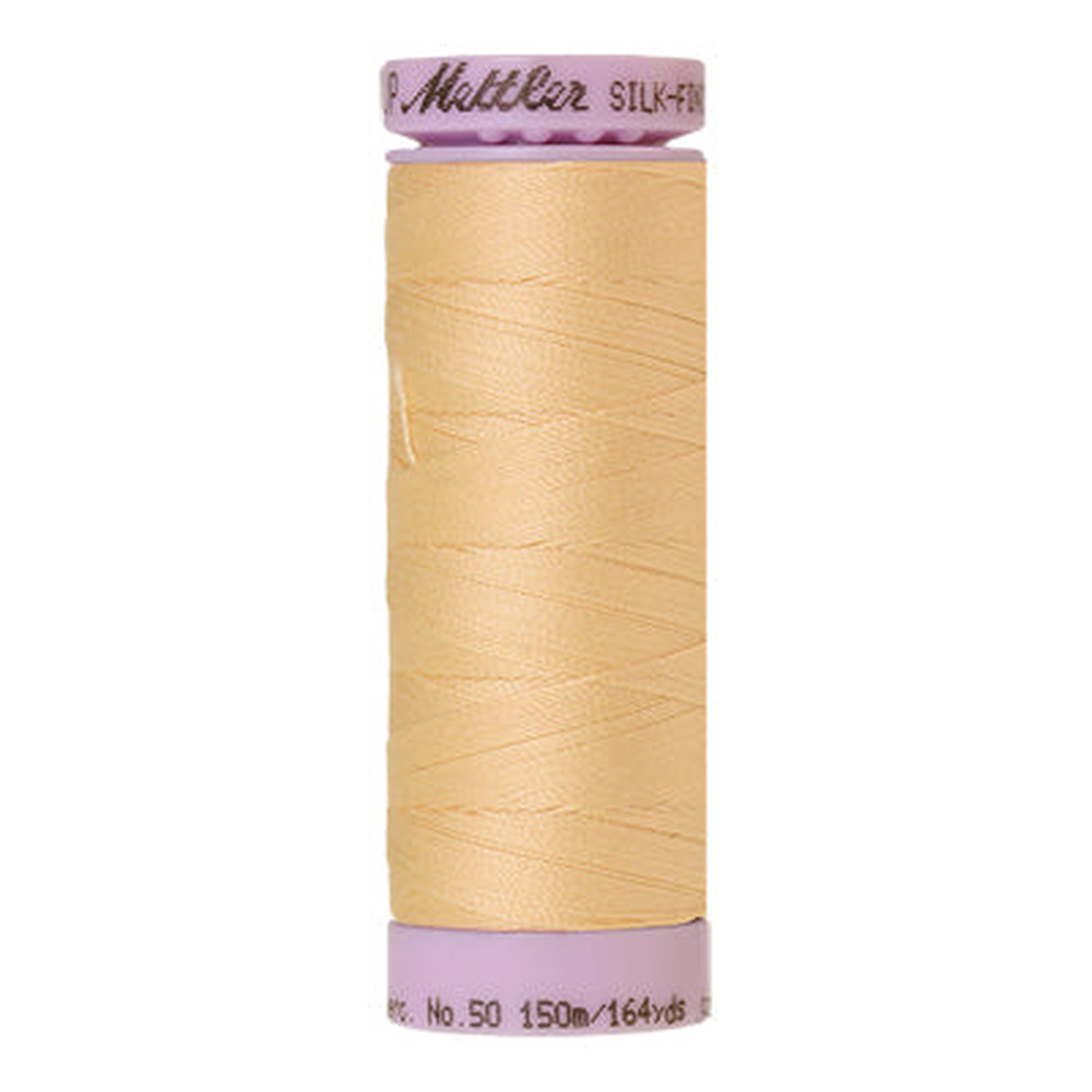 Mettler sewing thread spool in Cornhusk (0130) - 50wt 150m