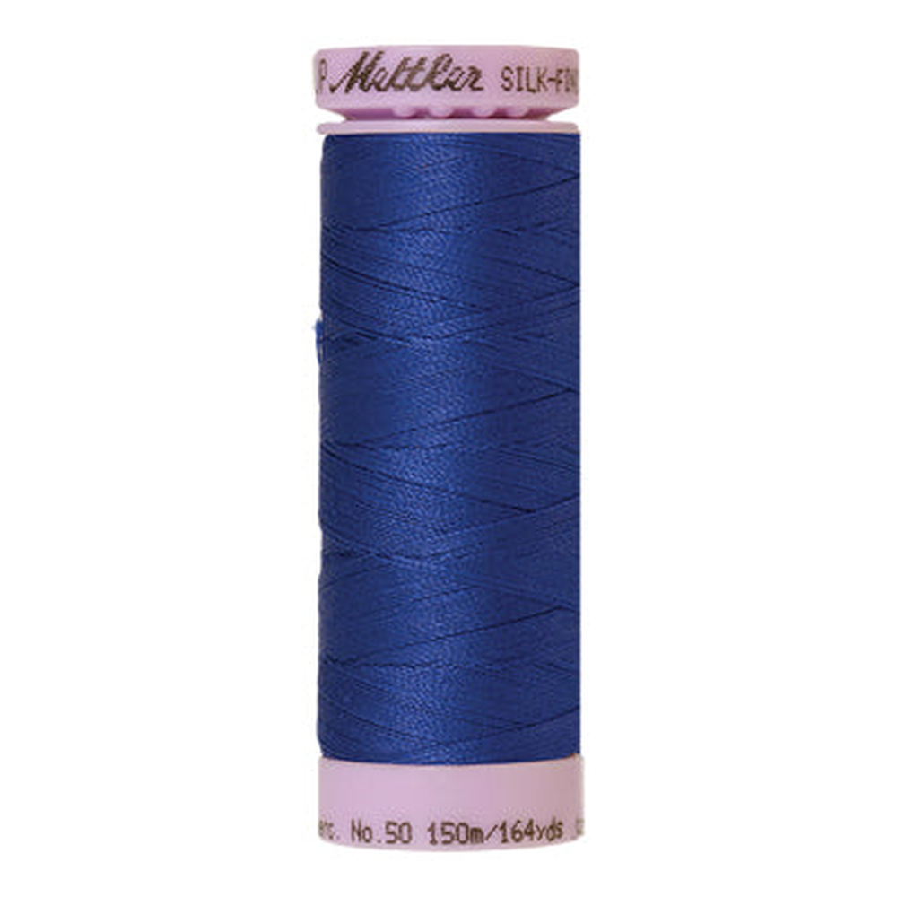 Mettler sewing thread spool in Fire Blue (1078) - 50wt 150m