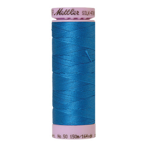 Mettler sewing thread spool in Mediterranian Blue (0339) - 50wt 150m