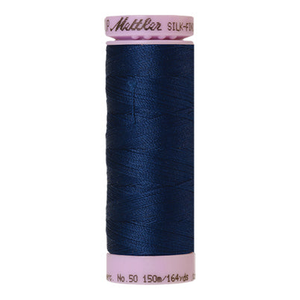 Mettler sewing thread spool in Night Blue (0823) - 50wt 150m