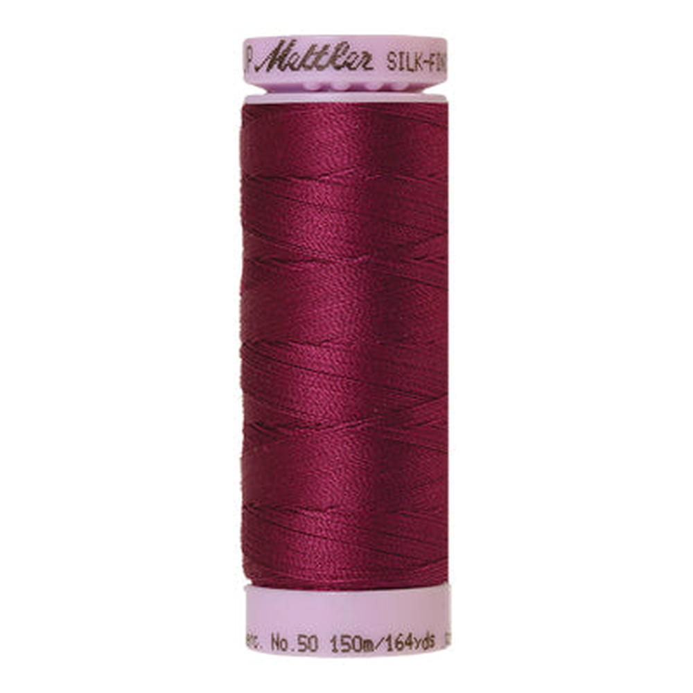 Mettler sewing thread spool in Sangria (0157) - 50wt 150m