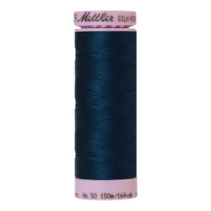 Mettler sewing thread spool in Slate Blue (0807) - 50wt 150m