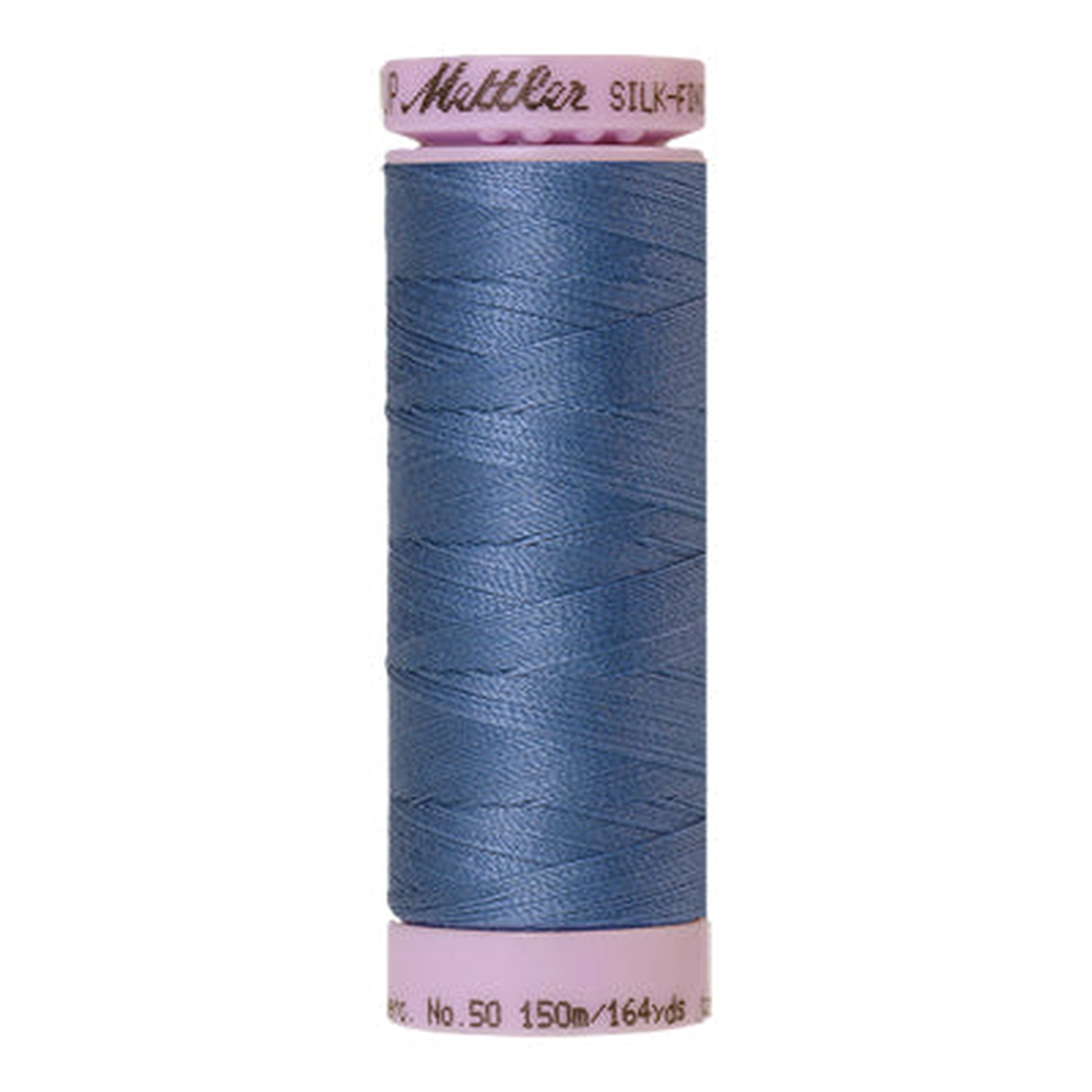 Mettler sewing thread spool in Smoky Blue (0351) - 50wt 150m