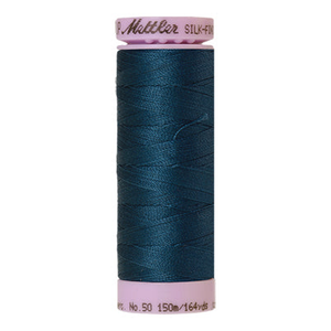 Mettler sewing thread spool in Tartan Blue (0485) - 50wt 150m