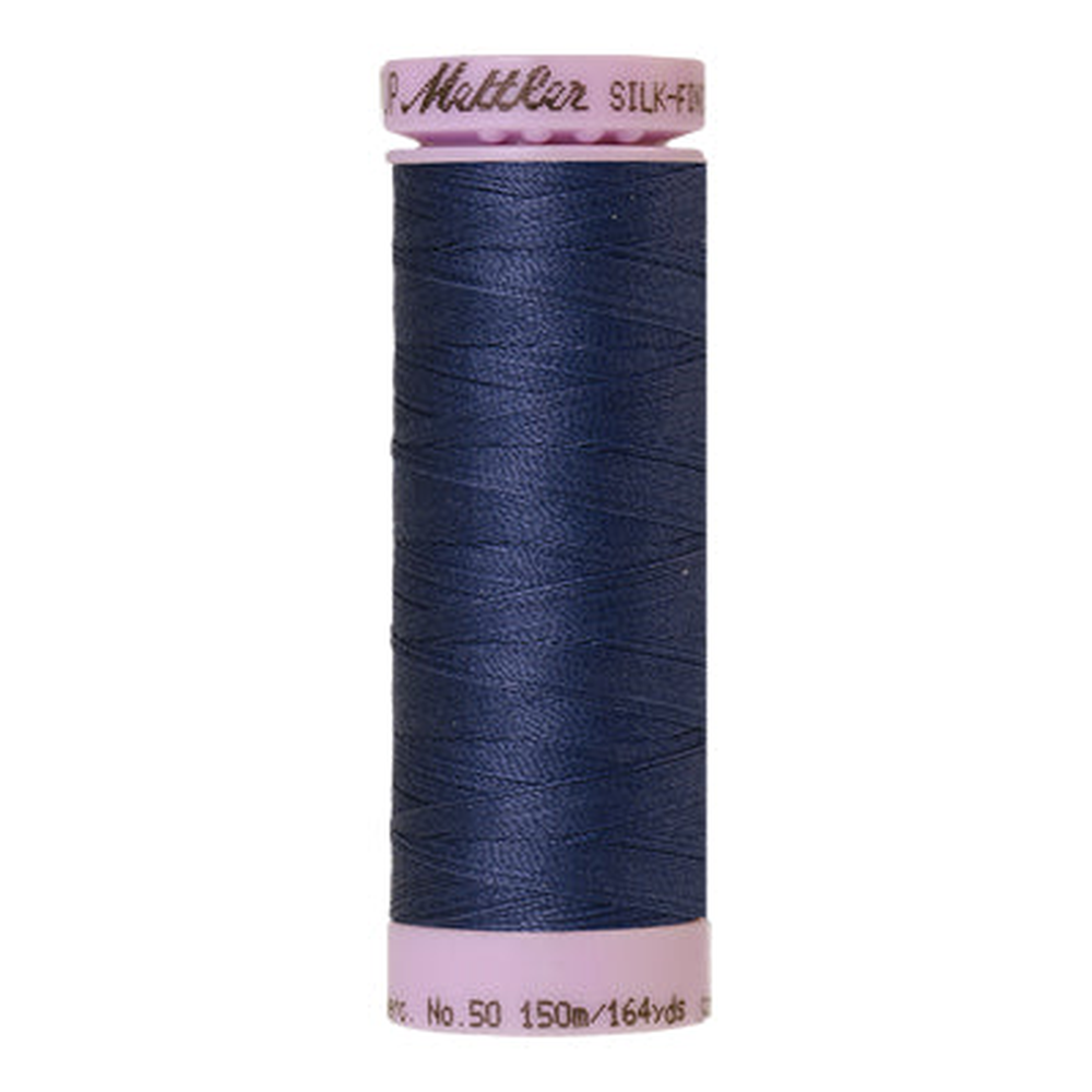 Mettler sewing thread spool in True Navy (1365) - 50wt 150m