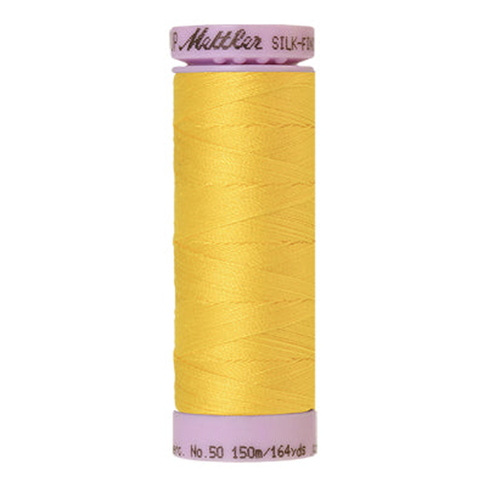 Mettler sewing thread spool in Vibrant Yellow (2263) - 50wt 150m