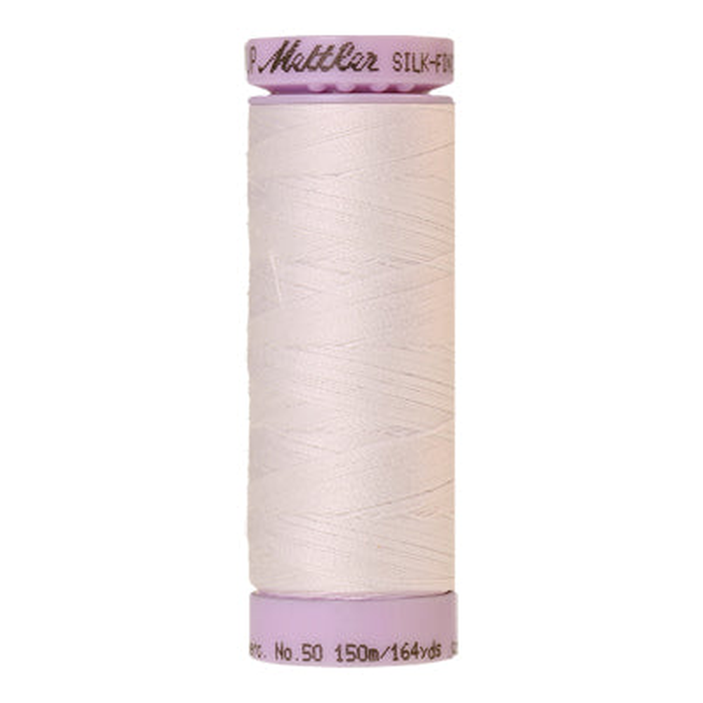 Mettler sewing thread spool in White (2000) - 50wt 150m