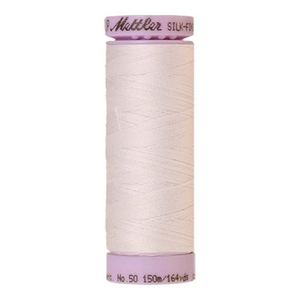 Mettler sewing thread spool in White (2000) - 50wt 150m