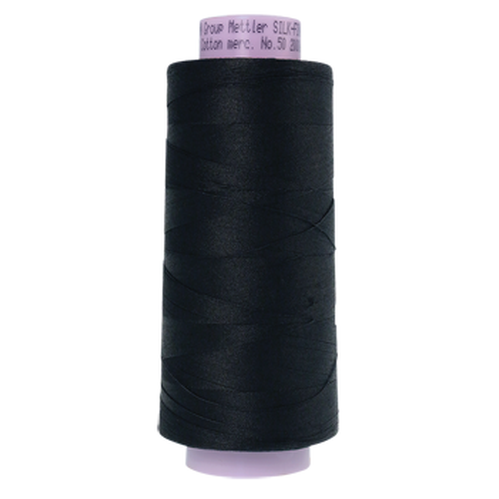 Mettler sewing thread spool in Black (4000) - 50wt 1829m