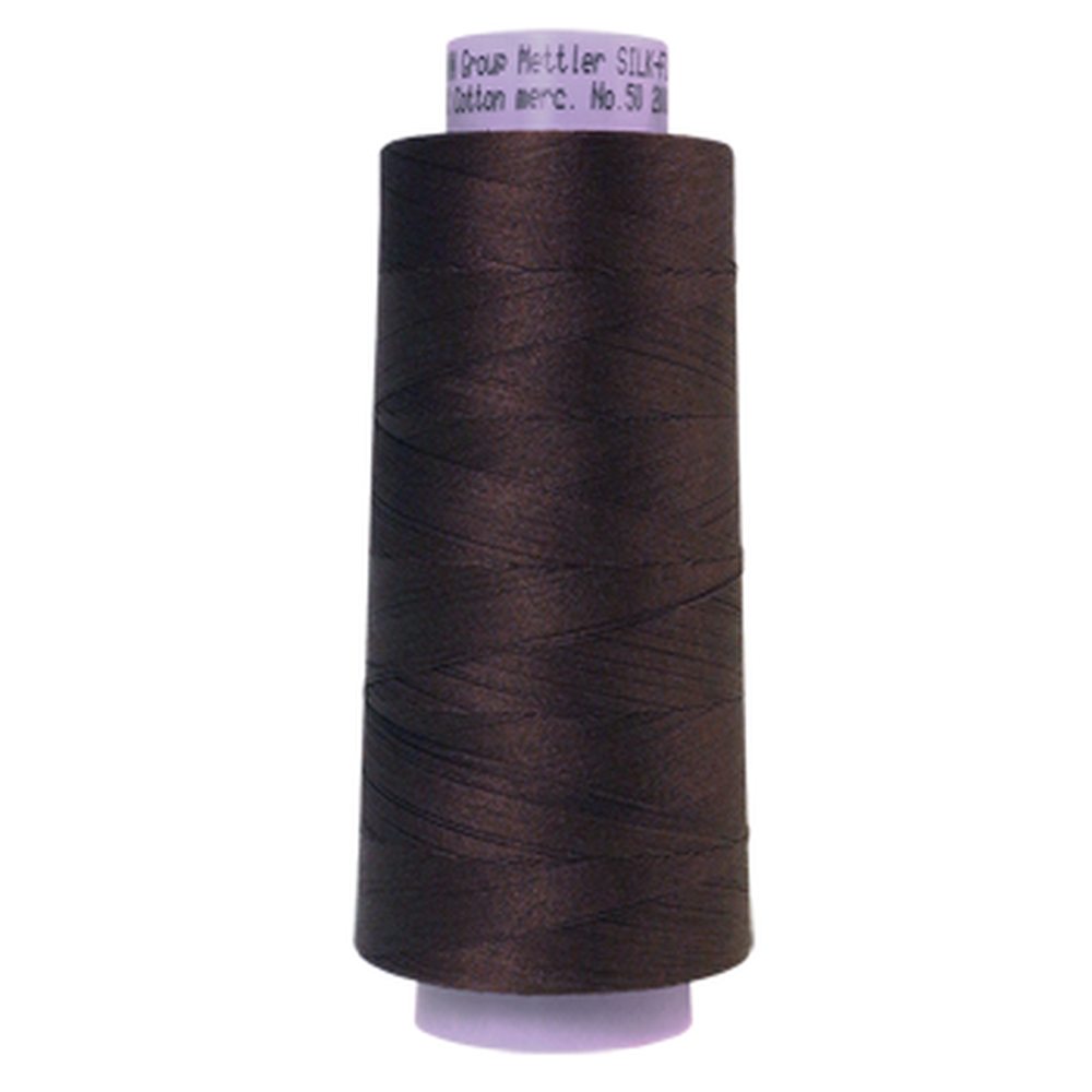 Mettler sewing thread spool in Black Peppercorn (1382) - 50wt 1829m