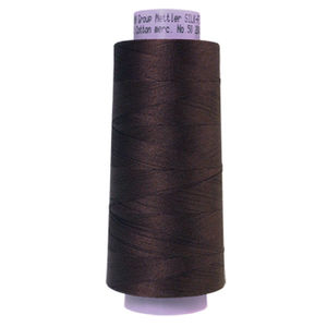 Mettler sewing thread spool in Black Peppercorn (1382) - 50wt 1829m