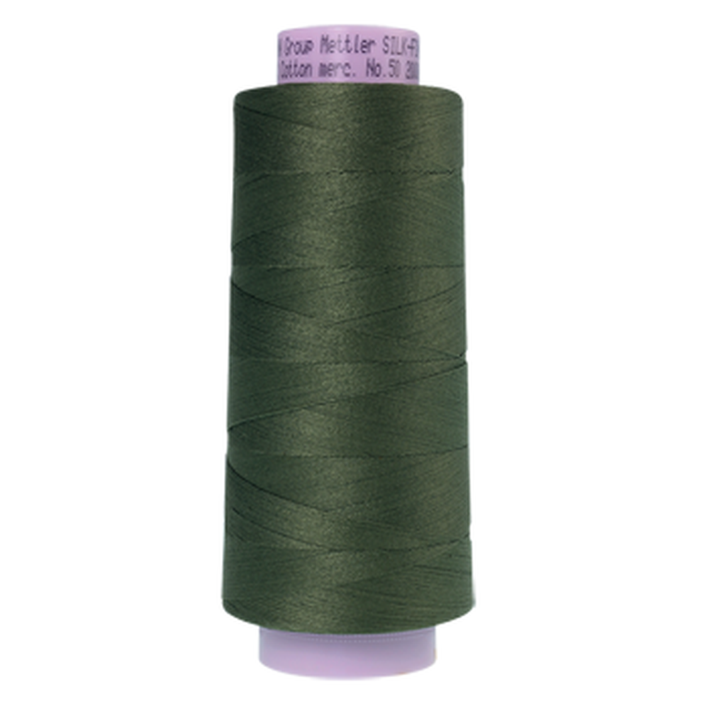 Mettler sewing thread spool in Burnt Olive (0731) - 50wt 1829m
