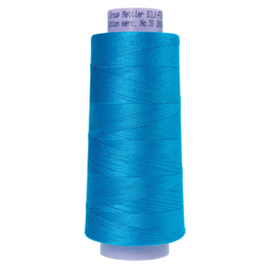 Mettler sewing thread spool in Caribbean Blue (1394) - 50wt 1829m