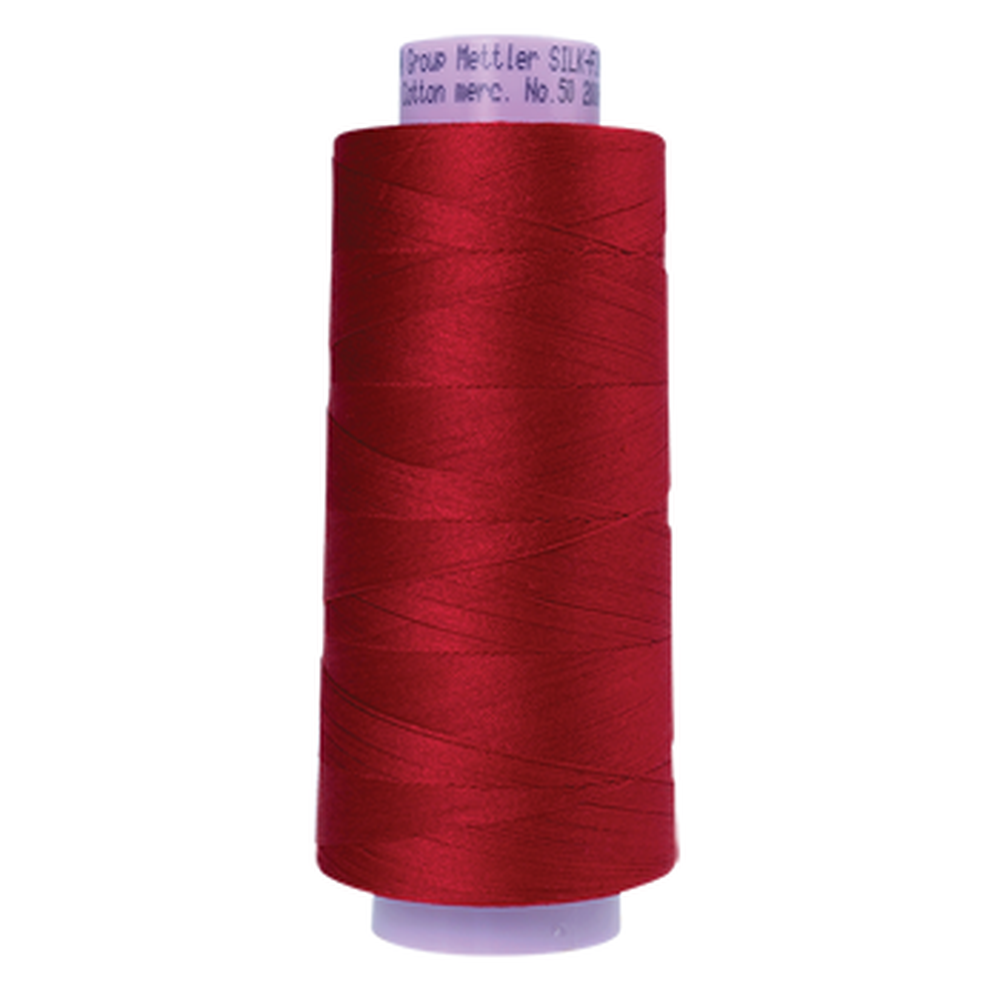 Mettler sewing thread spool in Country Red (0504) - 50wt 1829m
