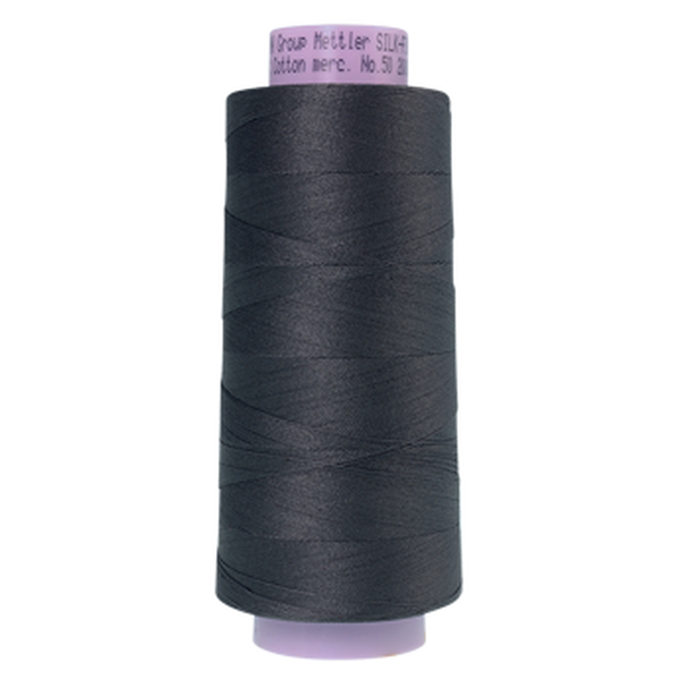 Mettler sewing thread spool in Dark Charcoal (0416) - 50wt 1829m