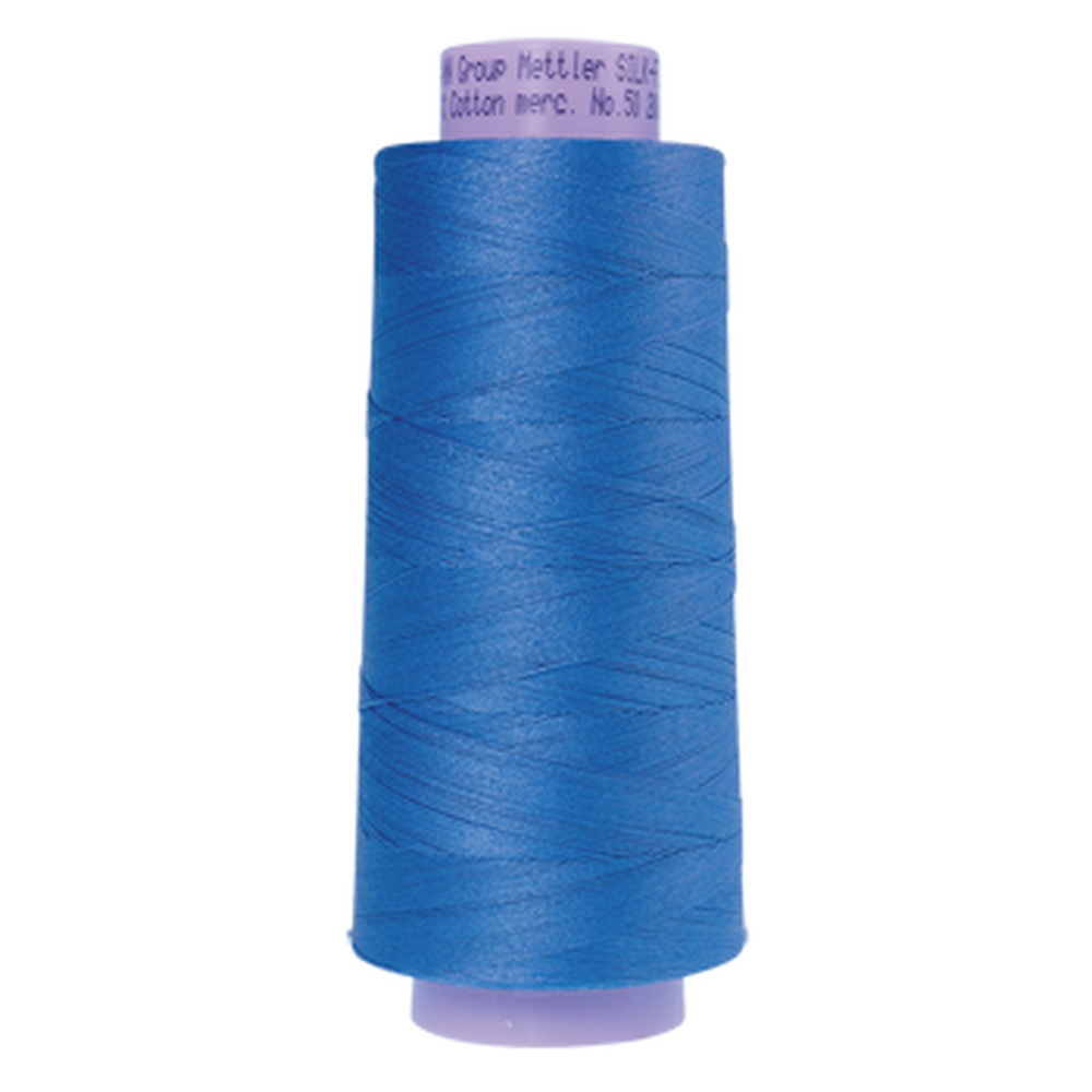 Mettler sewing thread spool in Tufts Blue (1464) - 50wt 1829m