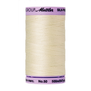 Mettler sewing thread spool in Antique White (3612) - 50wt 500m