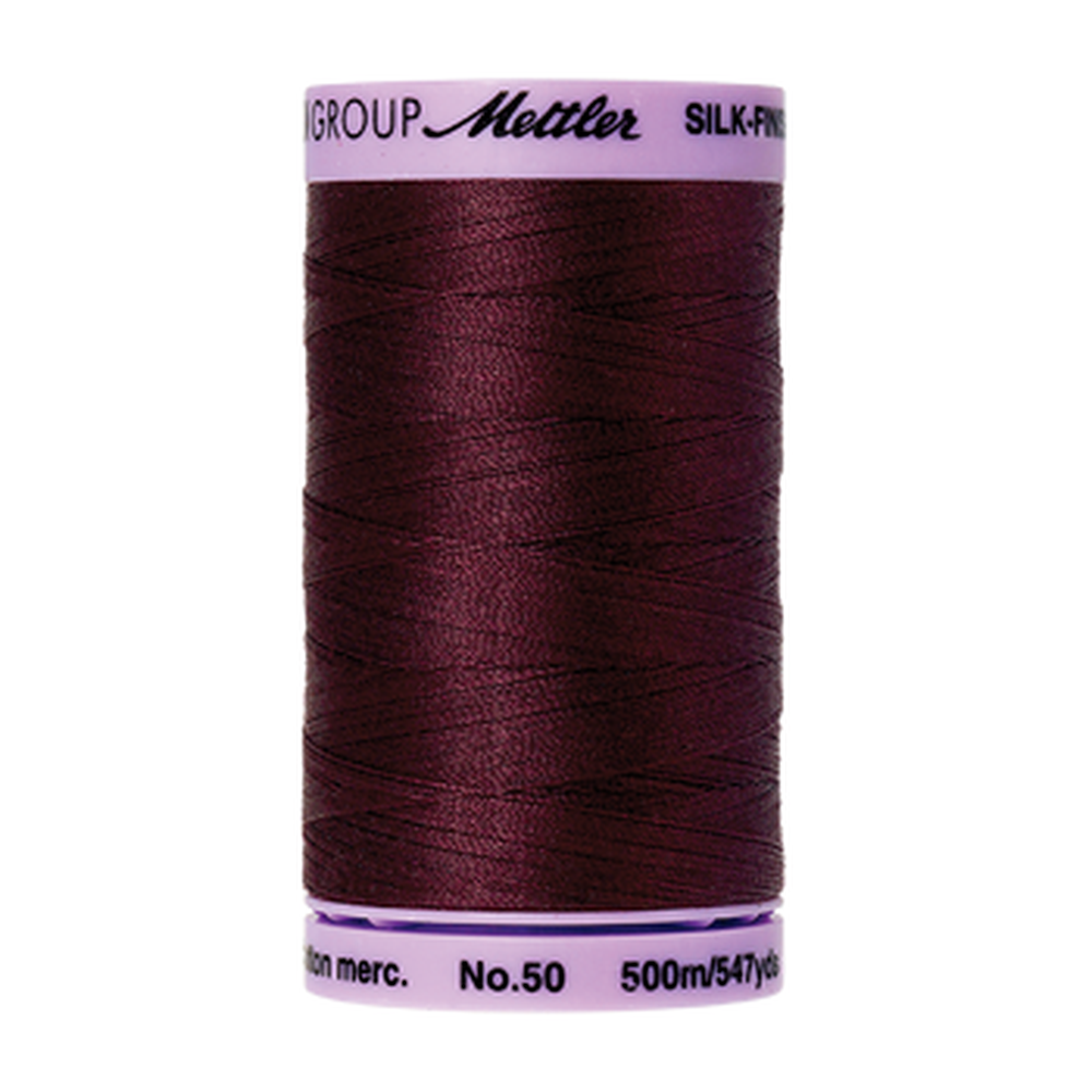 Mettler sewing thread spool in Beet Red (0111) - 50wt 500m