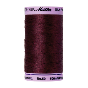Mettler sewing thread spool in Beet Red (0111) - 50wt 500m