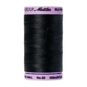 Mettler sewing thread spool in Black (4000) - 50wt 500m
