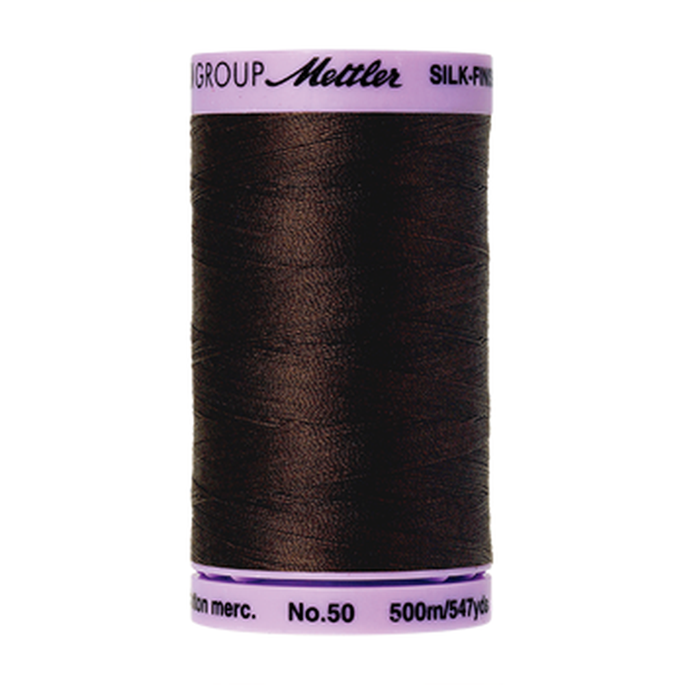 Mettler sewing thread spool in Black Peppercorn (1382) - 50wt 500m