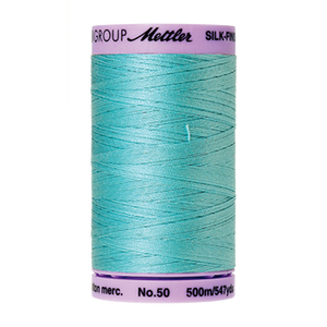 Mettler sewing thread spool in Blue Curacao (2792) - 50wt 500m