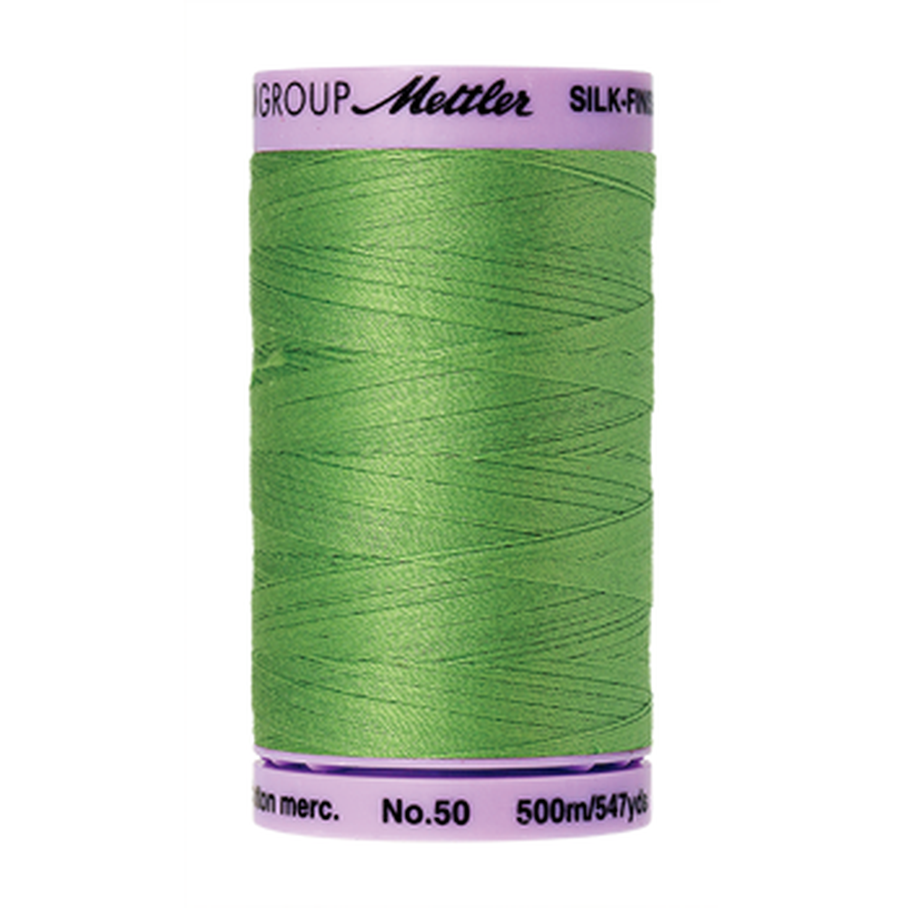 Mettler sewing thread spool in Bright Mint (0092) - 50wt 500m