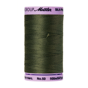 Mettler sewing thread spool in Burnt Olive (0731) - 50wt 500m