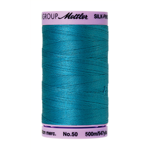 Mettler sewing thread spool in Caribbean Blue (1394) - 50wt 500m
